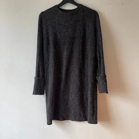 Zara | Dresses | Zara Grey Knit Sweater Dress | Poshmark Zara | Dresses | Zara Grey Knit Sweater Dress | Poshmark